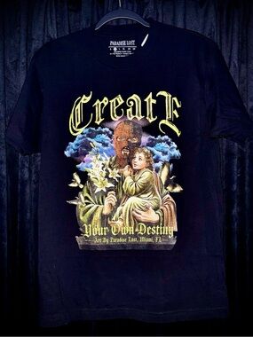 Men’s Black Graphic Tee — Create Your Own Destiny size M nwot